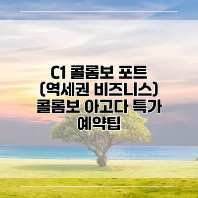 C1 콜롬보 포트 (역세권 비즈니스) 콜롬보 아고다 특가 예약팁
