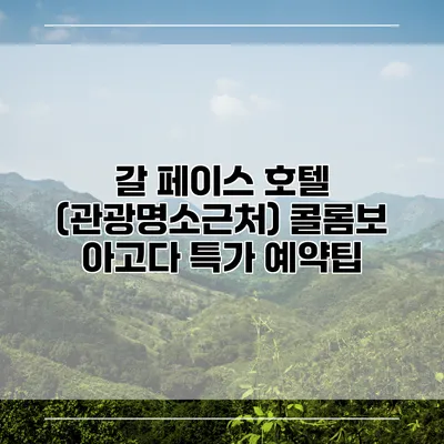 갈 페이스 호텔 (관광명소근처) 콜롬보 아고다 특가 예약팁