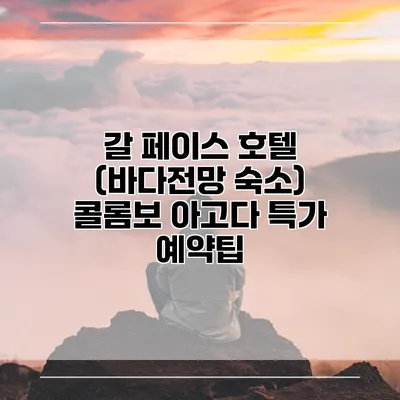 갈 페이스 호텔 (바다전망 숙소) 콜롬보 아고다 특가 예약팁
