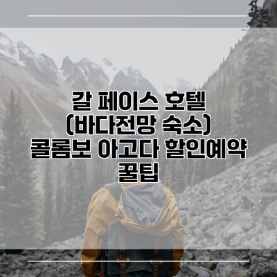 갈 페이스 호텔 (바다전망 숙소) 콜롬보 아고다 할인예약 꿀팁