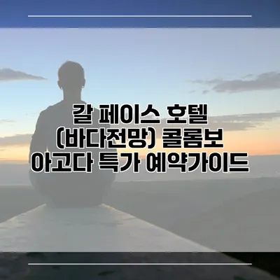 갈 페이스 호텔 (바다전망) 콜롬보 아고다 특가 예약가이드