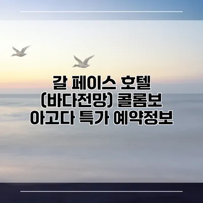 갈 페이스 호텔 (바다전망) 콜롬보 아고다 특가 예약정보