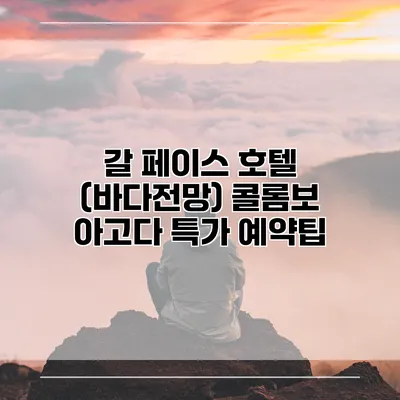 갈 페이스 호텔 (바다전망) 콜롬보 아고다 특가 예약팁