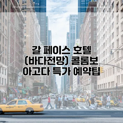 갈 페이스 호텔 (바다전망) 콜롬보 아고다 특가 예약팁