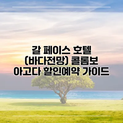 갈 페이스 호텔 (바다전망) 콜롬보 아고다 할인예약 가이드