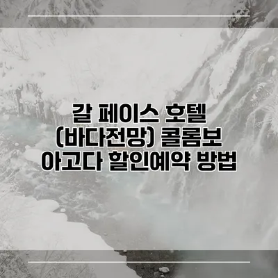 갈 페이스 호텔 (바다전망) 콜롬보 아고다 할인예약 방법