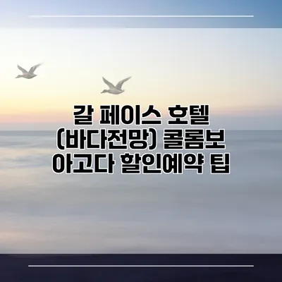 갈 페이스 호텔 (바다전망) 콜롬보 아고다 할인예약 팁
