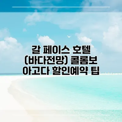 갈 페이스 호텔 (바다전망) 콜롬보 아고다 할인예약 팁