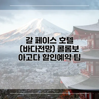 갈 페이스 호텔 (바다전망) 콜롬보 아고다 할인예약 팁