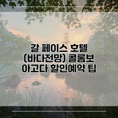 갈 페이스 호텔 (바다전망) 콜롬보 아고다 할인예약 팁