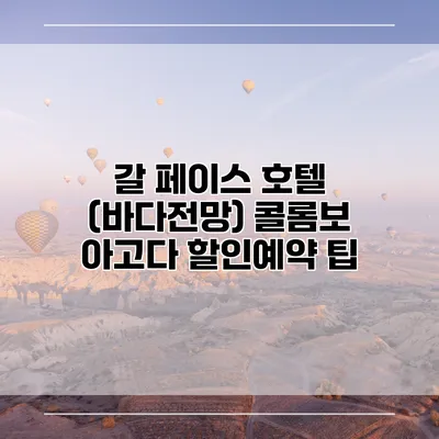 갈 페이스 호텔 (바다전망) 콜롬보 아고다 할인예약 팁
