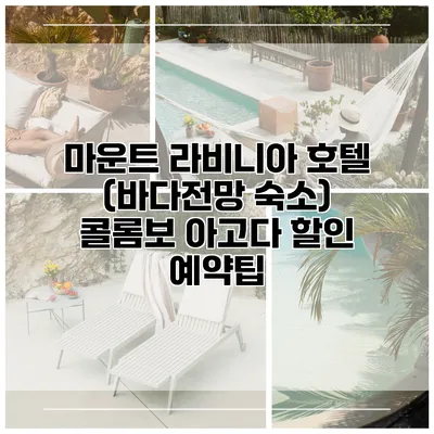 마운트 라비니아 호텔 (바다전망 숙소) 콜롬보 아고다 할인 예약팁