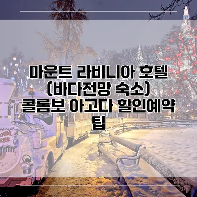 마운트 라비니아 호텔 (바다전망 숙소) 콜롬보 아고다 할인예약 팁