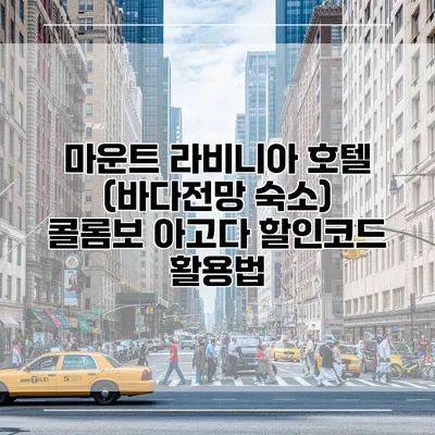 마운트 라비니아 호텔 (바다전망 숙소) 콜롬보 아고다 할인코드 활용법