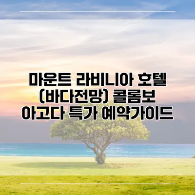 마운트 라비니아 호텔 (바다전망) 콜롬보 아고다 특가 예약가이드