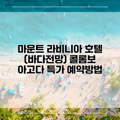 마운트 라비니아 호텔 (바다전망) 콜롬보 아고다 특가 예약방법