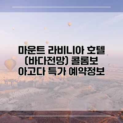 마운트 라비니아 호텔 (바다전망) 콜롬보 아고다 특가 예약정보