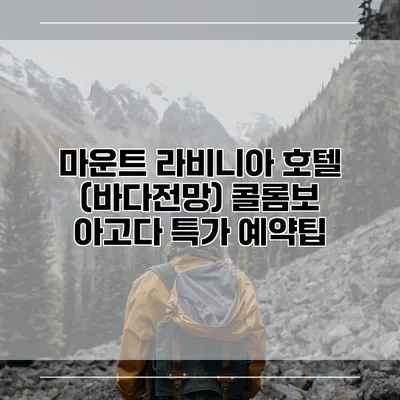 마운트 라비니아 호텔 (바다전망) 콜롬보 아고다 특가 예약팁