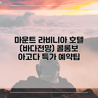 마운트 라비니아 호텔 (바다전망) 콜롬보 아고다 특가 예약팁