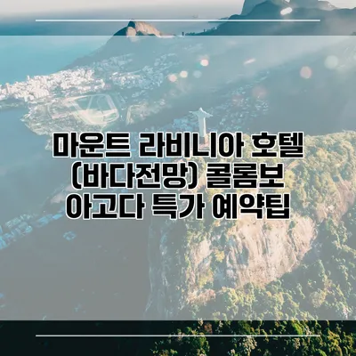 마운트 라비니아 호텔 (바다전망) 콜롬보 아고다 특가 예약팁