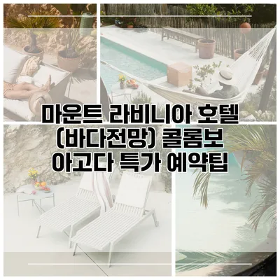 마운트 라비니아 호텔 (바다전망) 콜롬보 아고다 특가 예약팁
