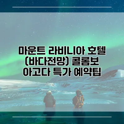 마운트 라비니아 호텔 (바다전망) 콜롬보 아고다 특가 예약팁