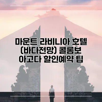 마운트 라비니아 호텔 (바다전망) 콜롬보 아고다 할인예약 팁