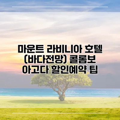 마운트 라비니아 호텔 (바다전망) 콜롬보 아고다 할인예약 팁