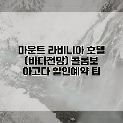 마운트 라비니아 호텔 (바다전망) 콜롬보 아고다 할인예약 팁
