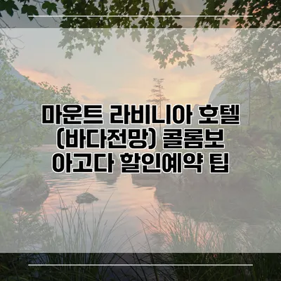 마운트 라비니아 호텔 (바다전망) 콜롬보 아고다 할인예약 팁