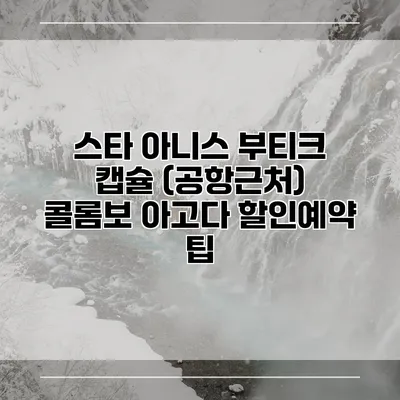 스타 아니스 부티크 캡슐 (공항근처) 콜롬보 아고다 할인예약 팁