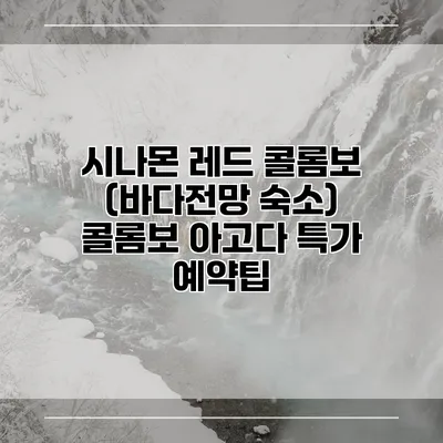 시나몬 레드 콜롬보 (바다전망 숙소) 콜롬보 아고다 특가 예약팁