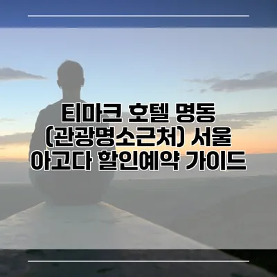 티마크 호텔 명동 (관광명소근처) 서울 아고다 할인예약 가이드