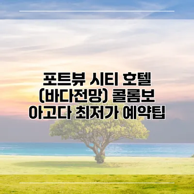 포트뷰 시티 호텔 (바다전망) 콜롬보 아고다 최저가 예약팁